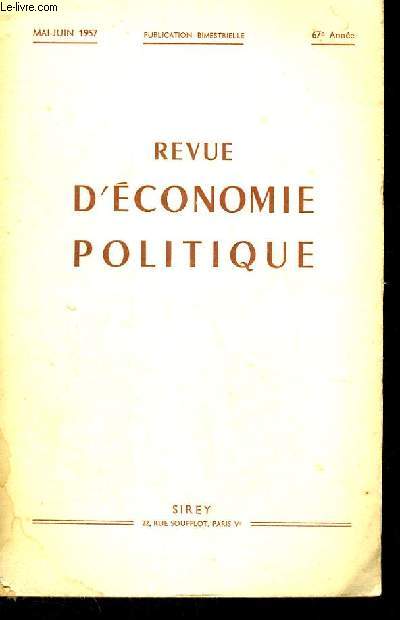 REVUE D'ECONOMIE POLITIQUE - MARCHE IMPARFAIT ET RELATIONS INTERNATIONALES