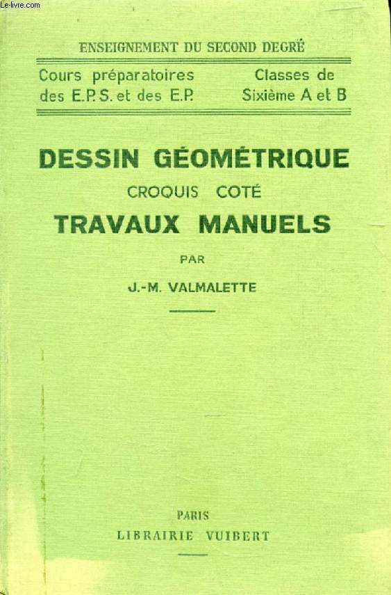 DESSIN GEOMETRIQUE, CROQUIS COTE, TRAVAUX MANUELS, 6e A ET B, C.C., E.P.S., E.P.