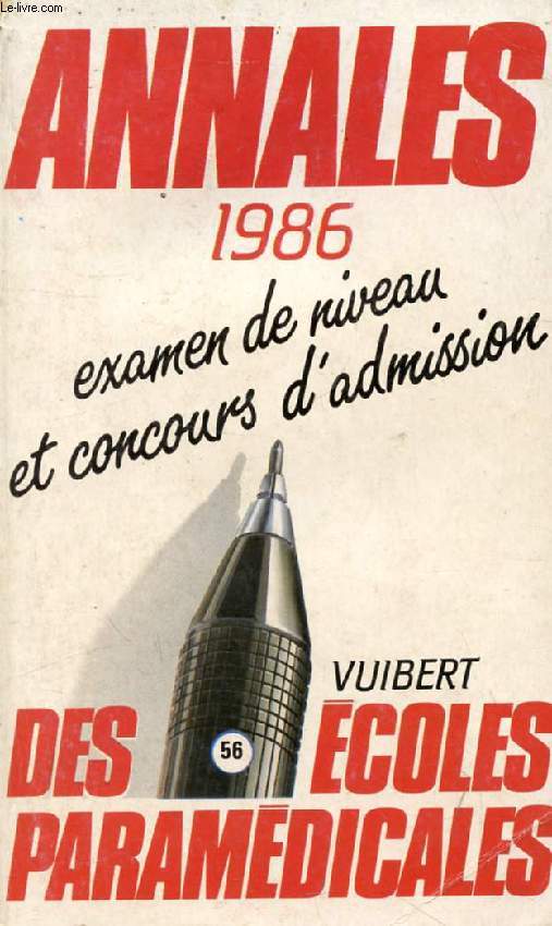 ANNALES DES ECOLES PARAMEDICALES, 1986