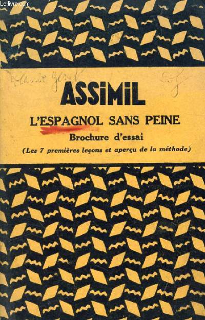 L'ESPAGNOL SANS PEINE (Brochure d'Essai)