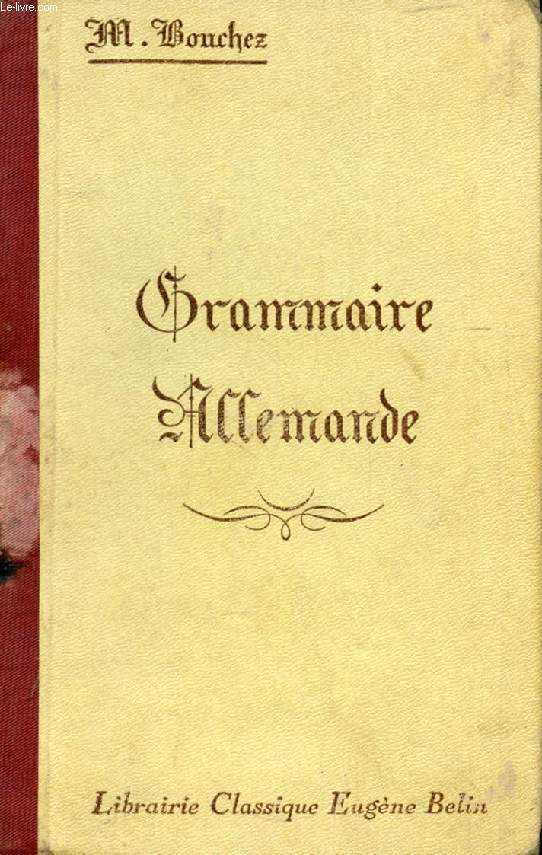 GRAMMAIRE ALLEMANDE