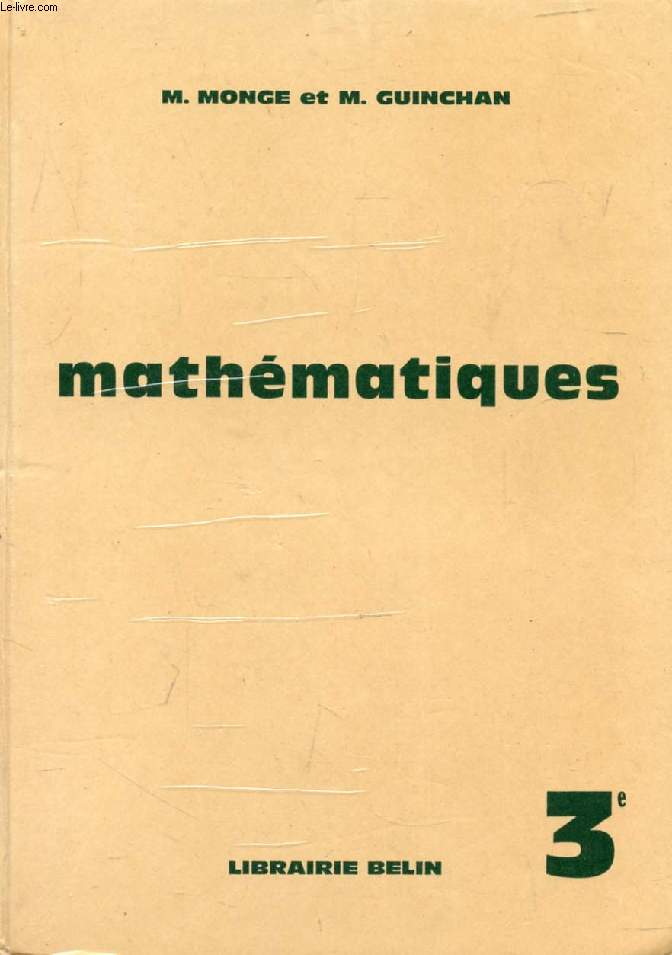 MATHEMATIQUES, CLASSE DE 3e