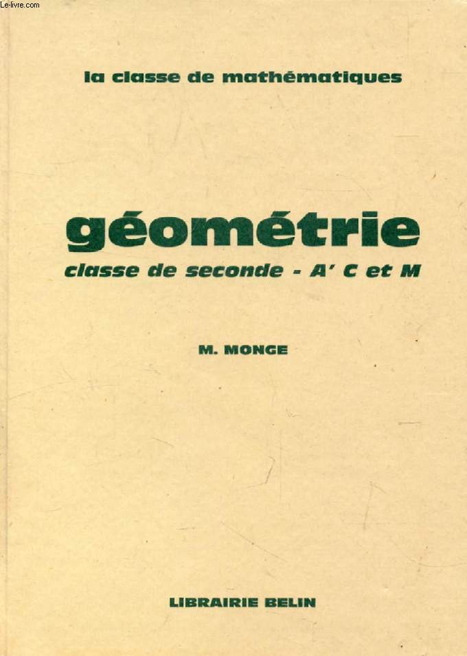 GEOMETRIE, CLASSE DE 2de A', C, M