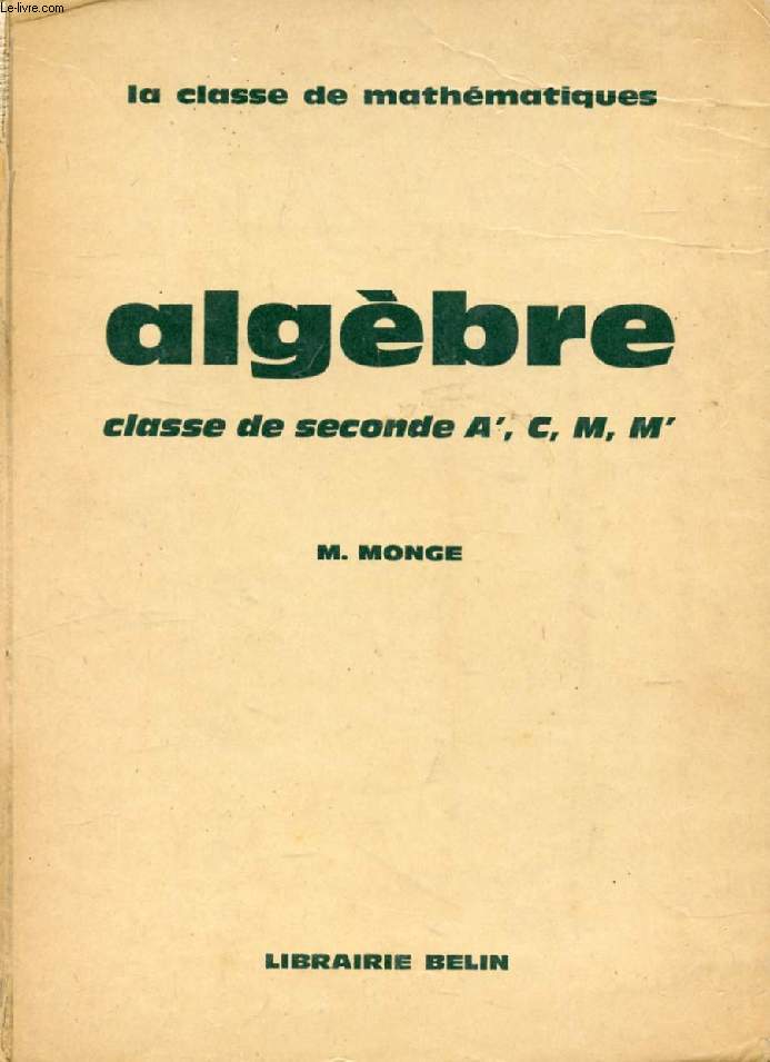 ALGEBRE, CLASSE DE 2de A', C, M, M'