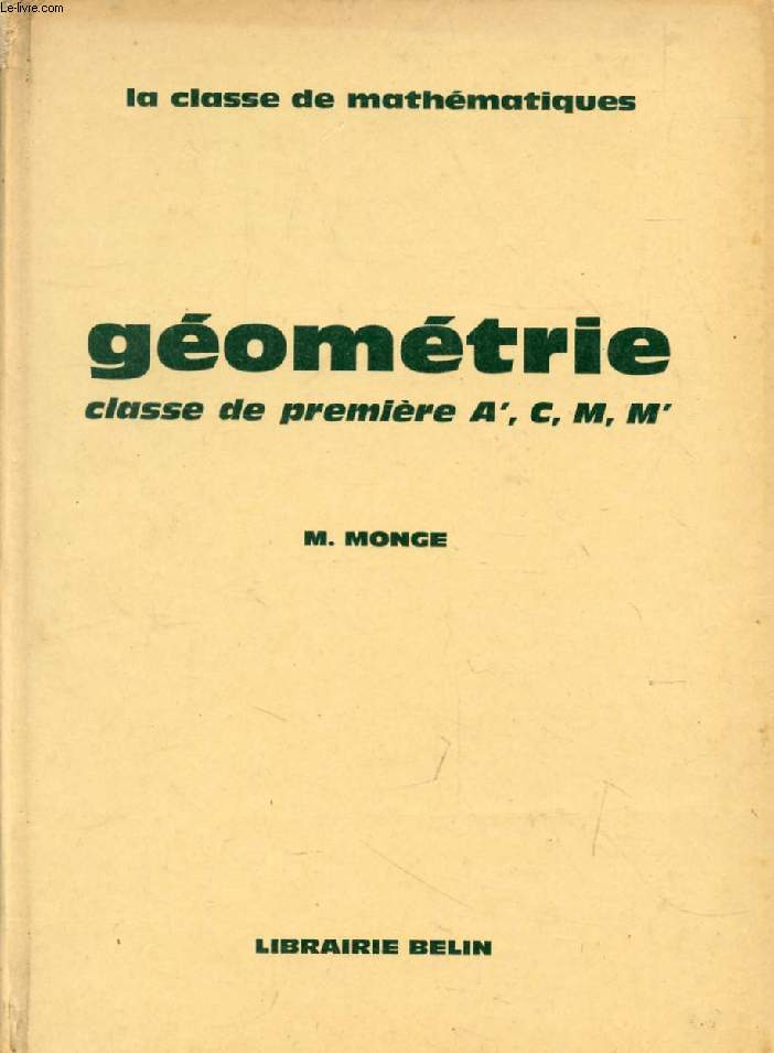 GEOMETRIE, CLASSE DE 1re A', C, M, M'