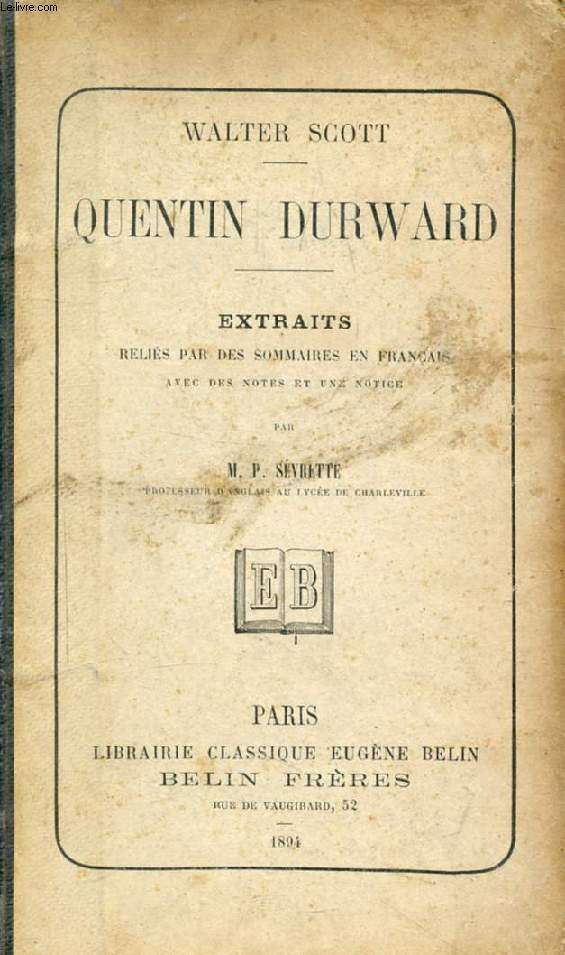 QUENTIN DURWARD (EXTRAITS)