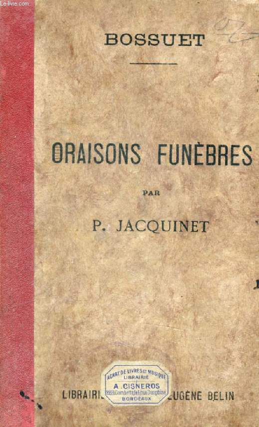 ORAISONS FUNEBRES