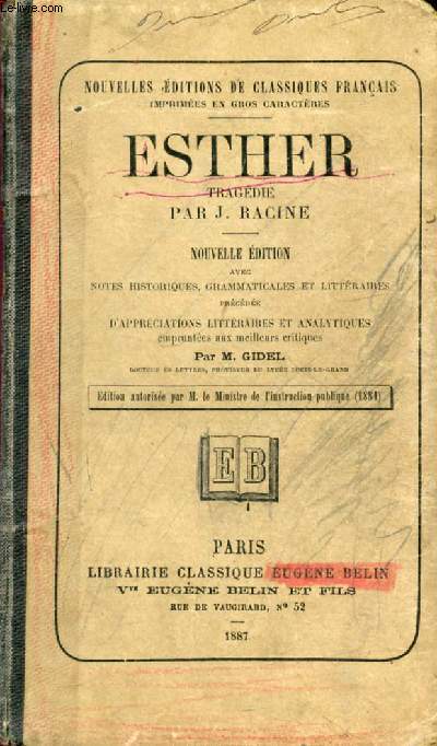 ESTHER, Tragdie