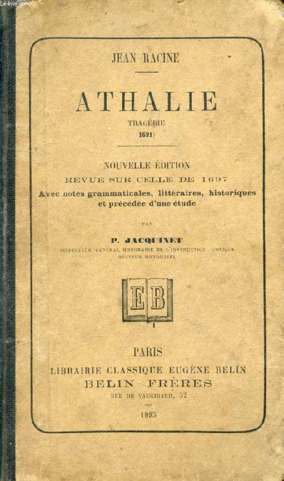 ATHALIE, Tragdie (1691)