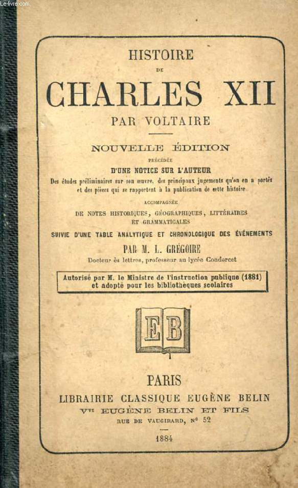 HISTOIRE DE CHARLES XII, ROI DE SUEDE