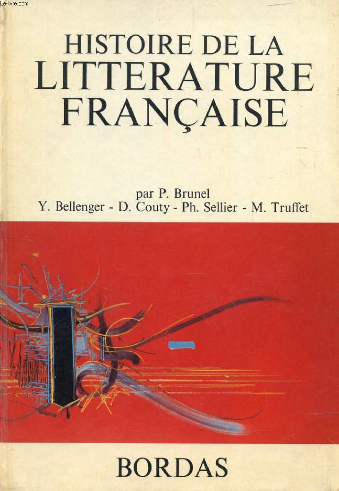HISTOIRE DE LA LITTERATURE FRANCAISE