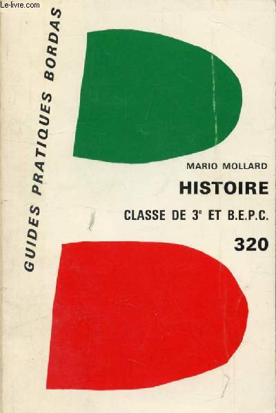 HISTOIRE, CLASSE DE 3e ET BEPC