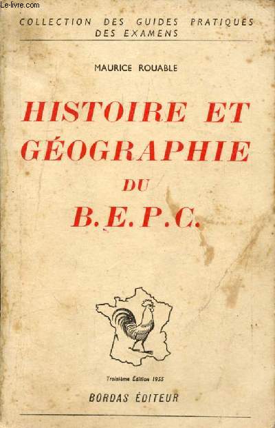 HISTOIRE ET GEOGRAPHIE DU BEPC