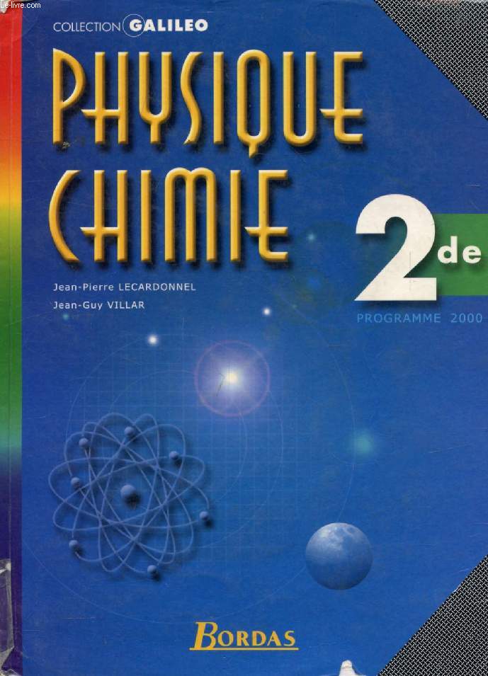 PHYSIQUE CHIMIE 2de