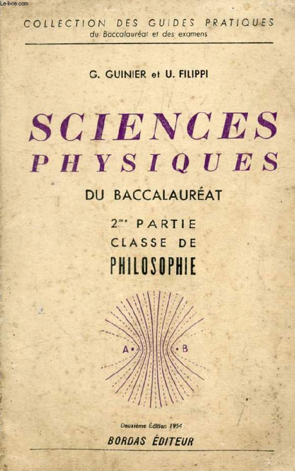 SCIENCES PHYSIQUES DU BACCALAUREAT, CLASSE DE PHILOSOPHIE