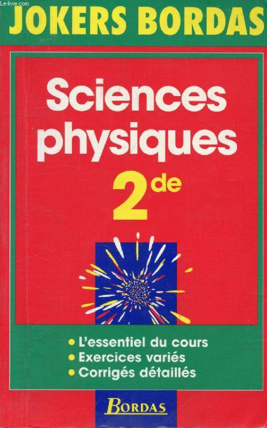 JOKERS BORDAS, SCIENCES PHYSIQUES 2de