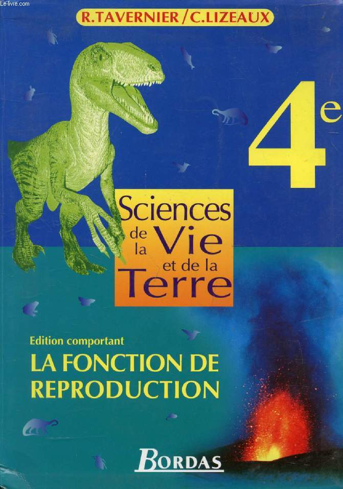 SCIENCES DE LA VIE ET DE LA TERRE, 4e