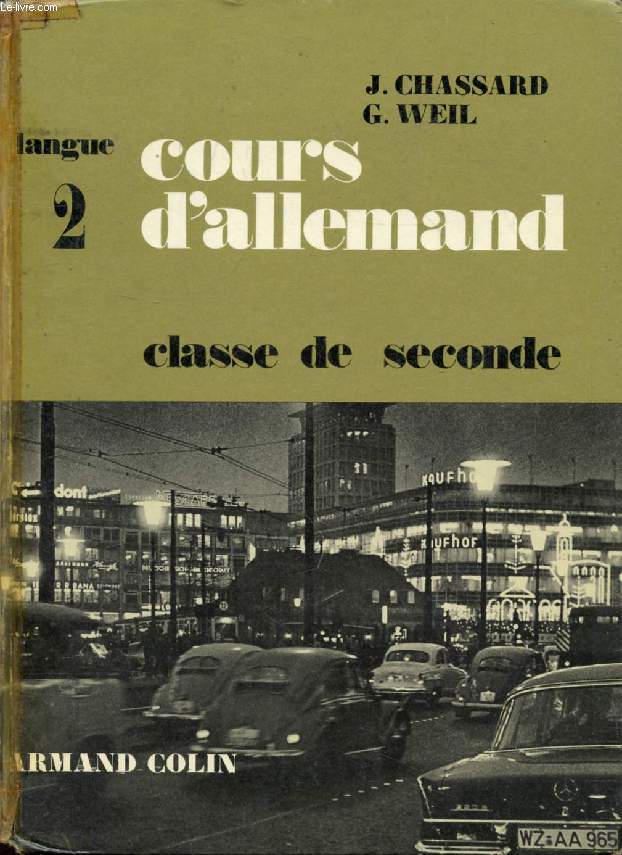 COURS D'ALLEMAND, CLASSE DE 2de, LANGUE II