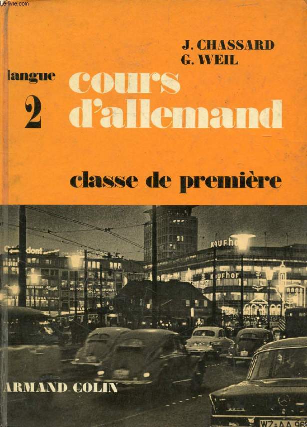 COURS D'ALLEMAND, CLASSE DE 1re, LANGUE II