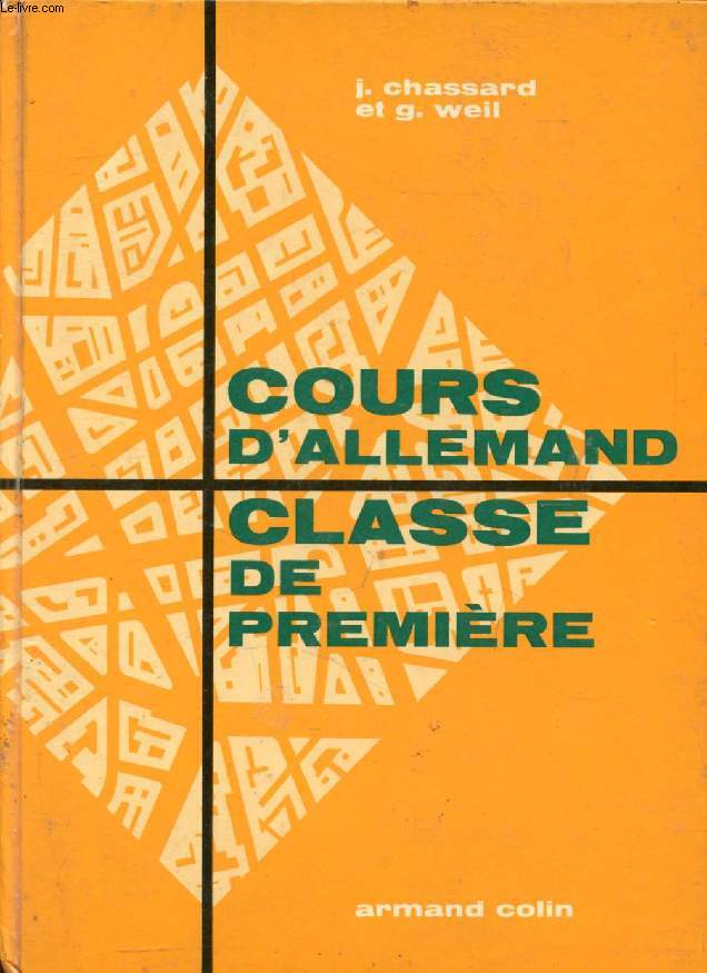 COURS D'ALLEMAND, CLASSE DE 1re, LANGUE I