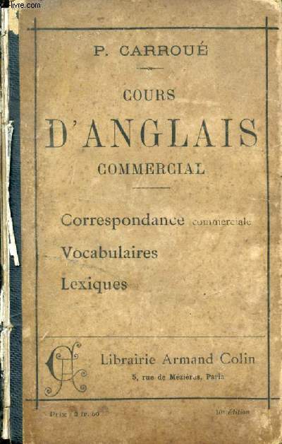 COURS D'ANGLAIS COMMERCIAL