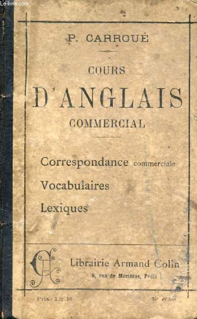 COURS D'ANGLAIS COMMERCIAL