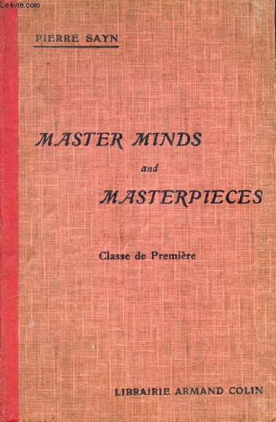 MASTER MINDS AND MASTERPIECES, CLASSE DE 1re