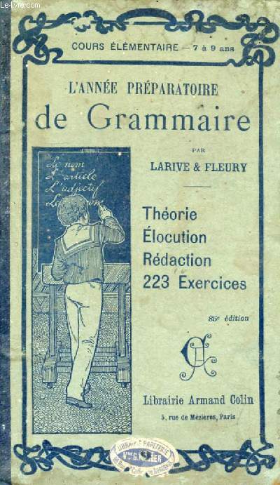L'ANNEE PREPARATOIRE DE GRAMMAIRE