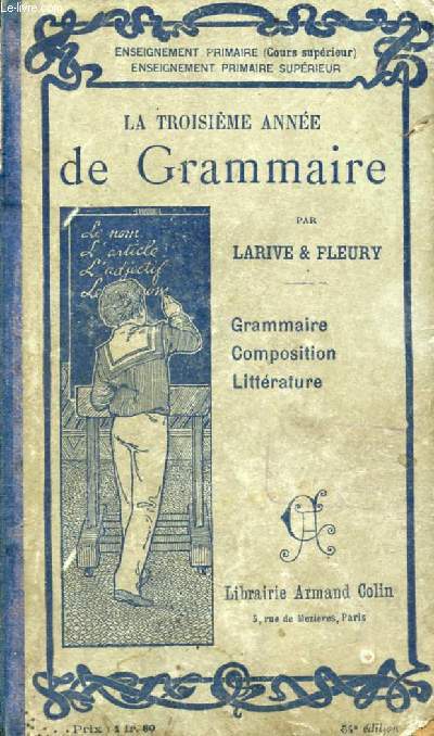 LA TROISIEME ANNEE DE GRAMMAIRE