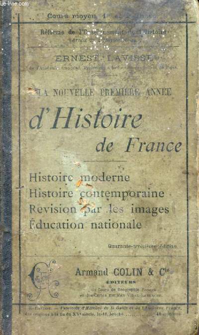 LA NOUVELLE PREMIERE ANNEE D'HISTOIRE DE FRANCE