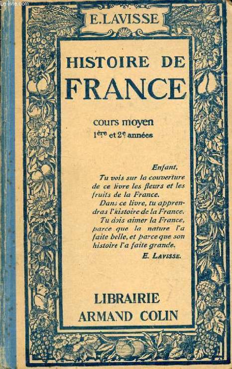 HISTOIRE DE FRANCE, COURS MOYEN 1re ET 2e ANNEES