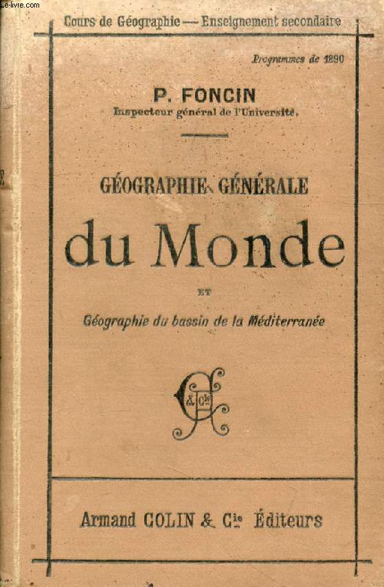 GEOGRAPHIE GENERALE DU MONDE, GEOGRAPHIE DU BASSIN DE LA MEDITERRANEE