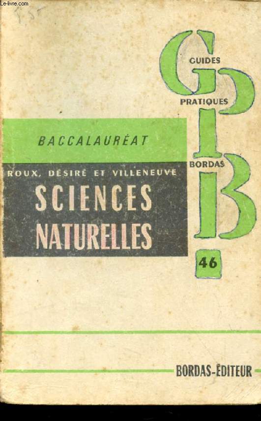 SCIENCES NATURELLES, BACCALAUREATS, 2e PARTIE