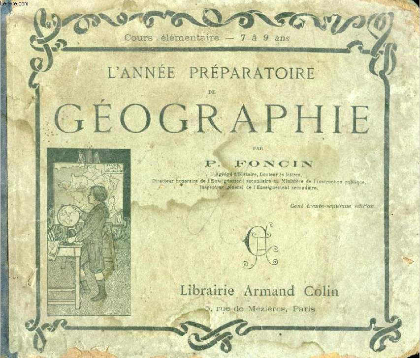 L'ANNEE PREPARATOIRE DE GEOGRAPHIE