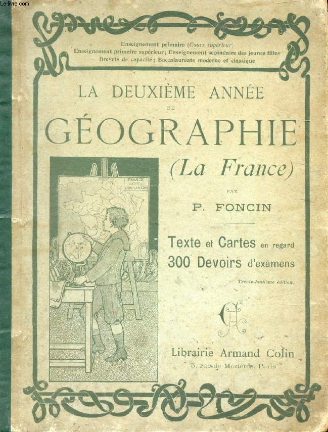 LA DEUXIEME ANNEE DE GEOGRAPHIE, LA FRANCE