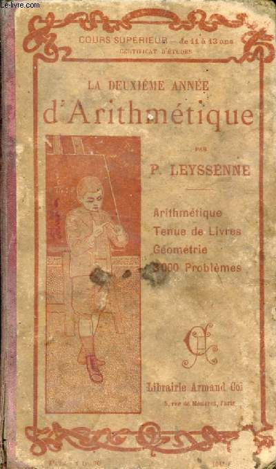 LA DEUXIEME ANNEE D'ARITHMETIQUE, COURS SUPERIEUR