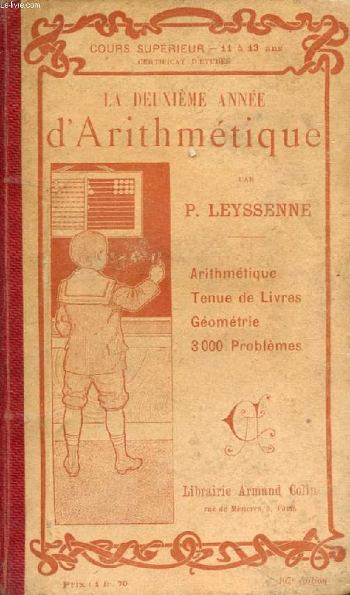 LA DEUXIEME ANNEE D'ARITHMETIQUE, COURS SUPERIEUR