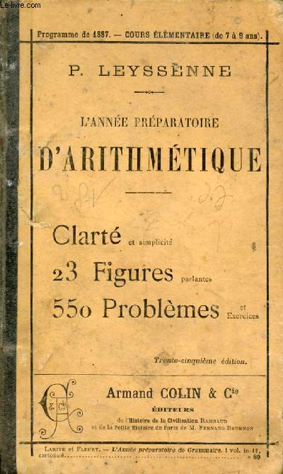 L'ANNEE PREPARATOIRE D'ARITHMETIQUE