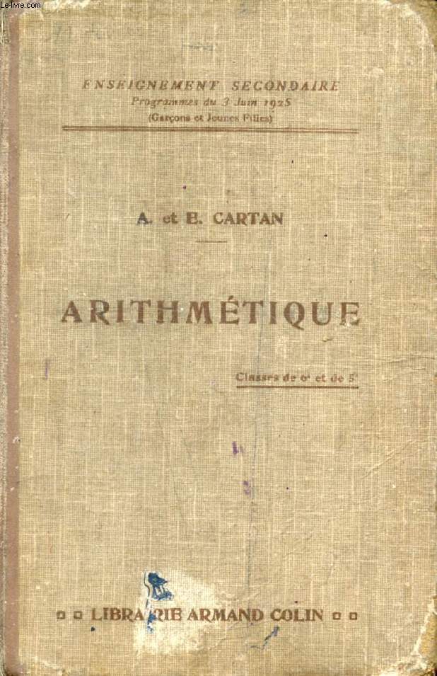 ARITHMETIQUE, CLASSES DE 6e ET DE 5e