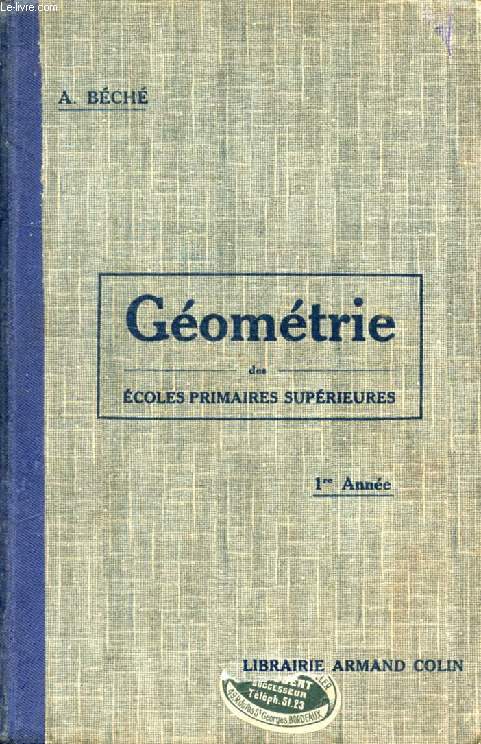 GEOMETRIE, 1re ANNEE, E.P.S.