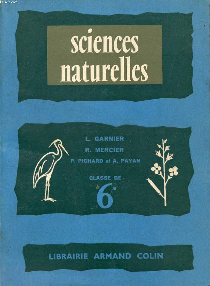 SCIENCES NATURELLES, CLASSE DE 6e