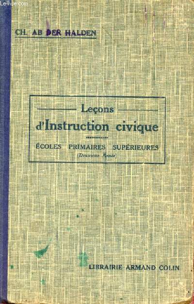 LECONS D'INSTRUCTION CIVIQUE (2e ANNEE)