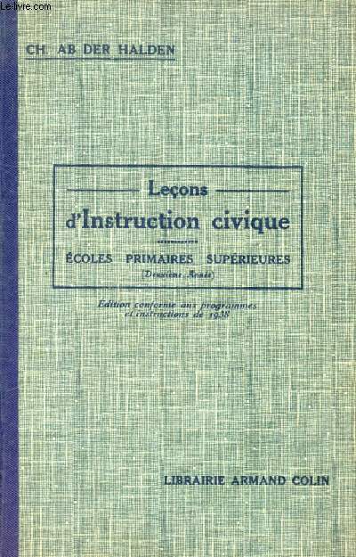 LECONS D'INSTRUCTION CIVIQUE (2e ANNEE)