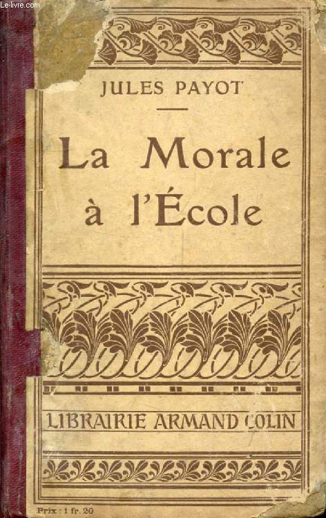 LA MORALE A L'ECOLE