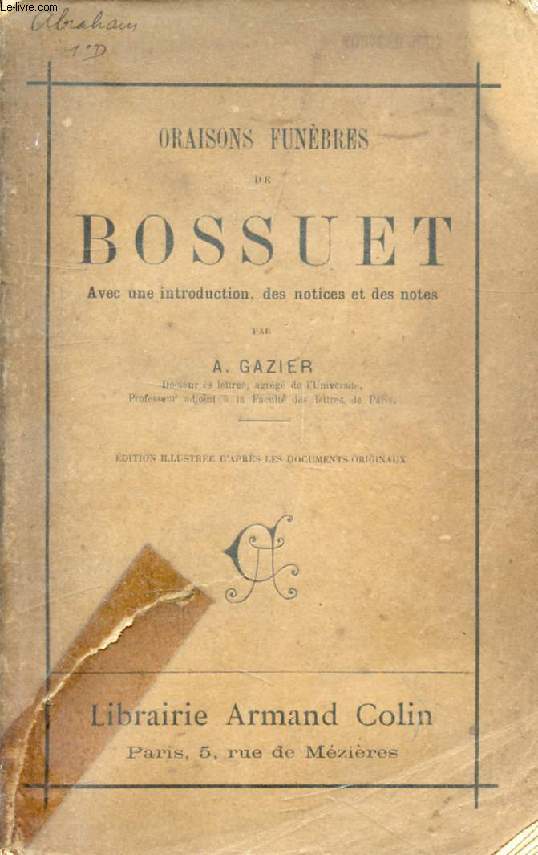 ORAISONS FUNEBRES DE BOSSUET