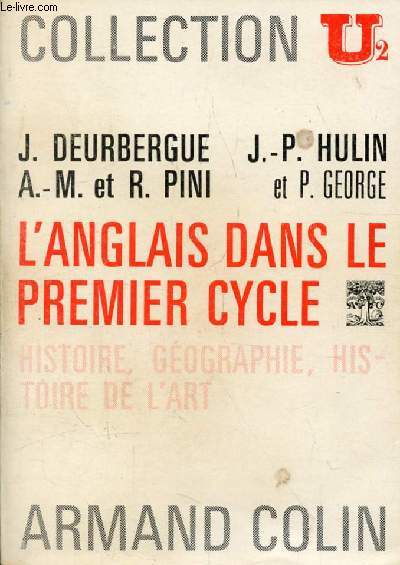 L'ANGLAIS DANS LE PREMIER CYCLE, HISTOIRE, GEOGRAPHIE, HISTOIRE DE L'ART