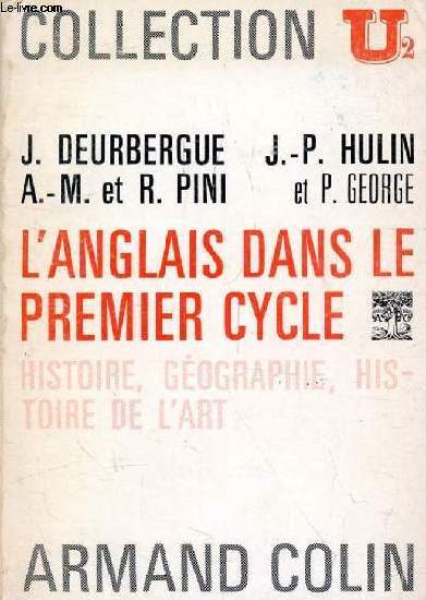 L'ANGLAIS DANS LE PREMIER CYCLE, HISTOIRE, GEOGRAPHIE, HISTOIRE DE L'ART