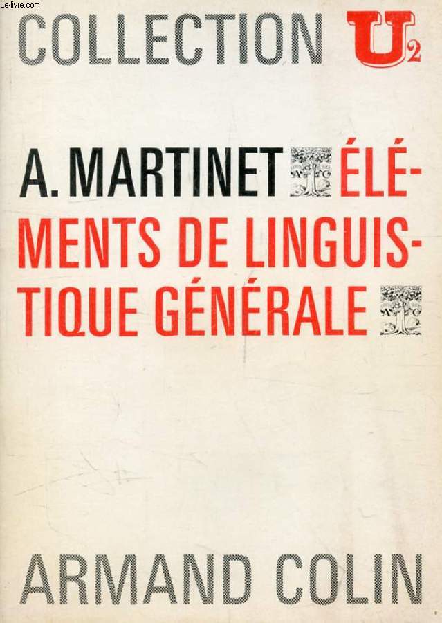 ELEMENTS DE LINGUISTIQUE GENERALE