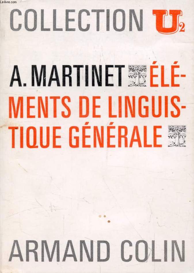 ELEMENTS DE LINGUISTIQUE GENERALE