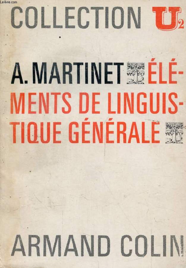 ELEMENTS DE LINGUISTIQUE GENERALE